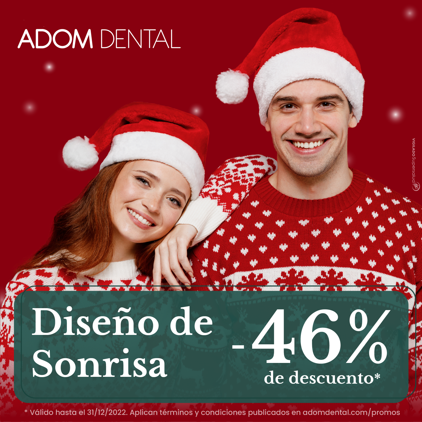 Promo diciembre diseño de sonrisa