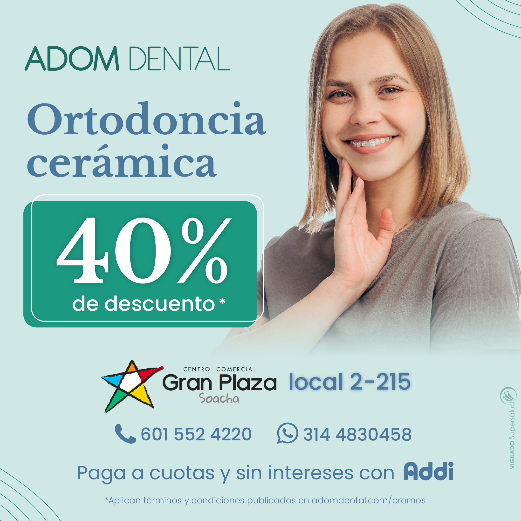 Publicacion Instagram ortodoncia ceramica