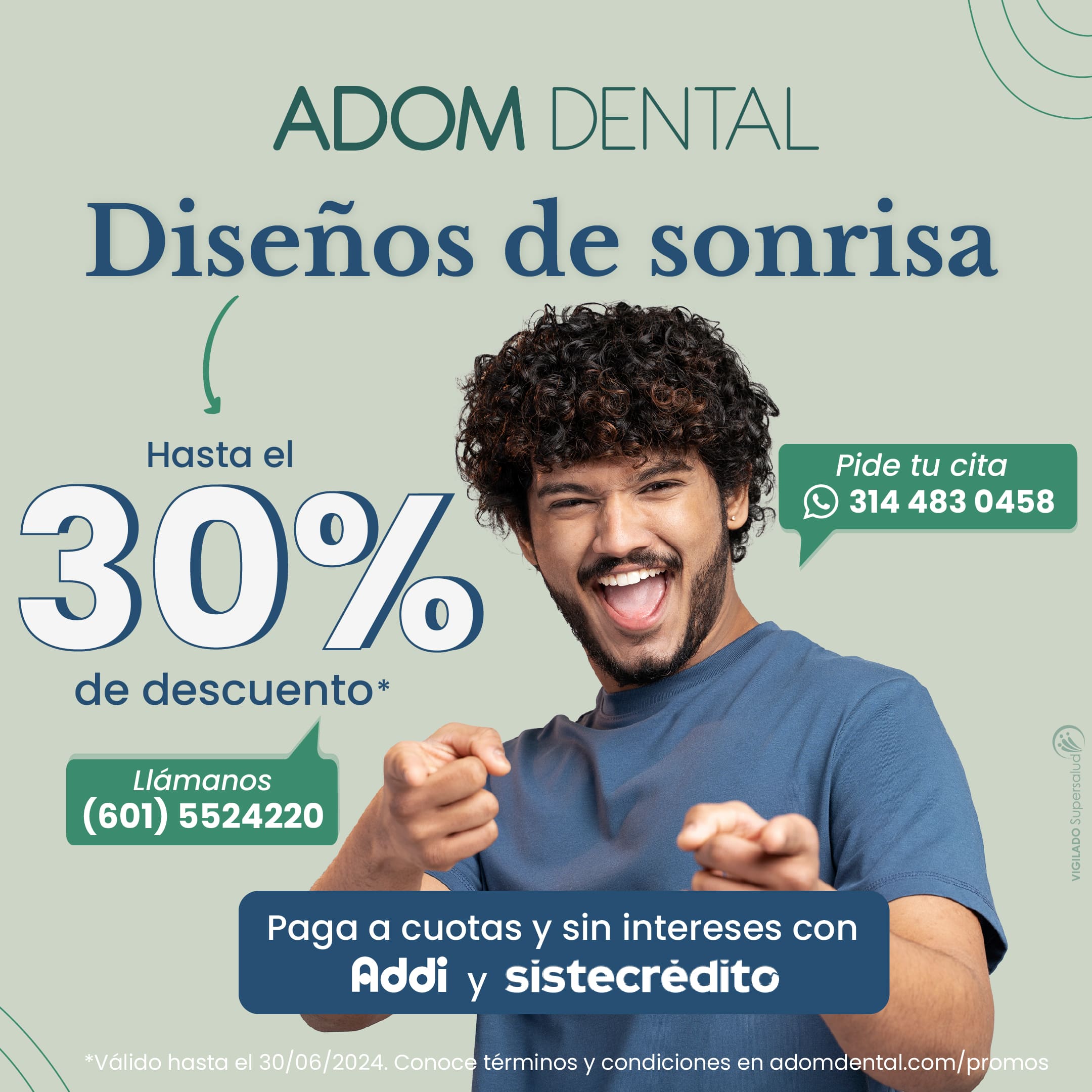 Promo abril junio diseno de sonrisa