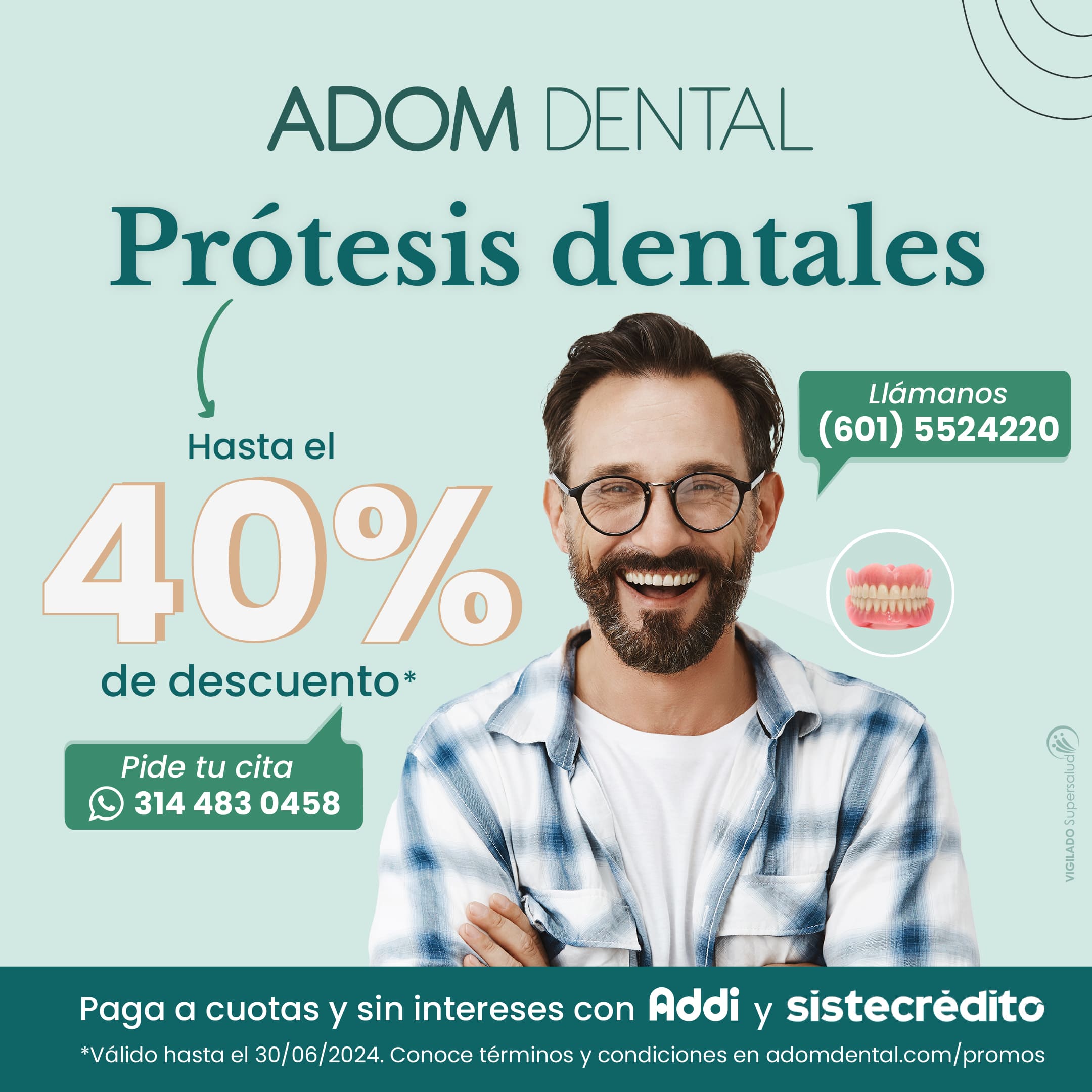 Protesis dentales promo abril junio